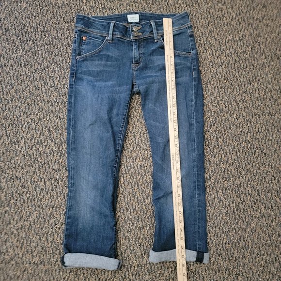Awesome Hudson Flap Pocket Straight Leg Skinny Jeans Stretchy Size 27 - Picture 6 of 11
